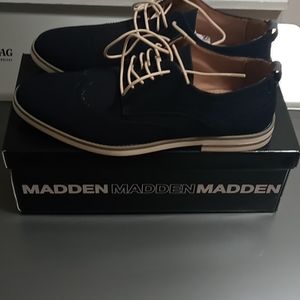 Blue Suede Steve Maddens Dress Shoes
